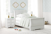 Tampa Furniture Outlet Lutz - Ashley Furniture - Anarasia Bedroom - Twin Sleigh Bed / White - B129B1